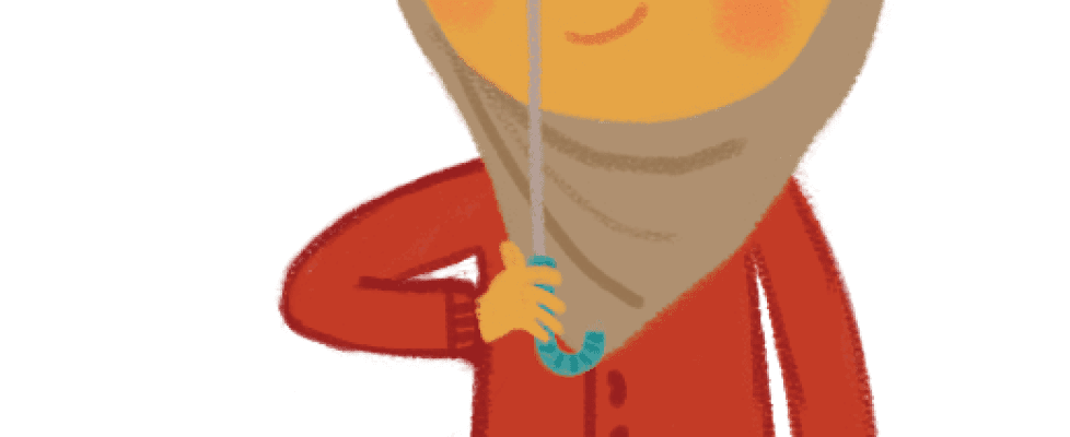 Illustration: Ceit - girl with umbrella
