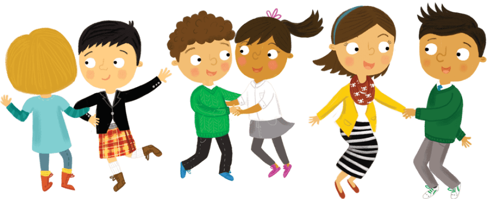 Illustration: Children dancing